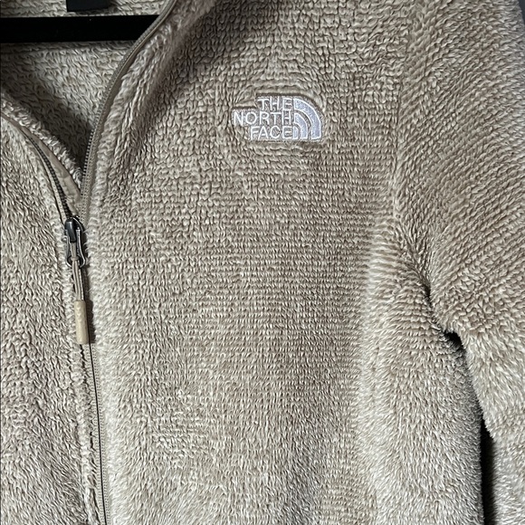 The North Face Osito Women's Jacket Beige Full Zip Fuzzy Medium - Picture 5 of 8
